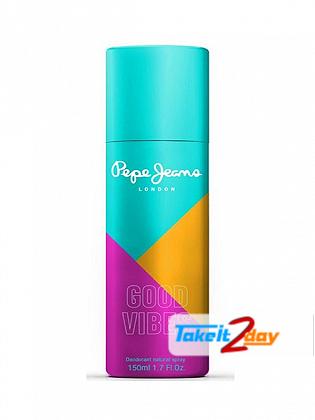 Pepe Jeans Good Vibes Perfume Deodorant Body Spray For Women 150 ML